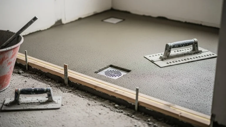 How to Build a Shower Over Concrete